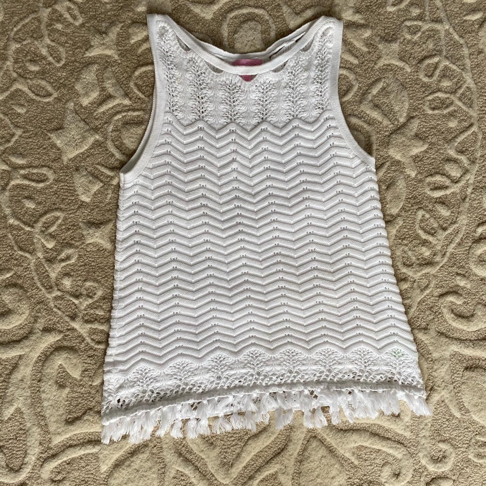 Lily Pulitzer white brooklin sweater
